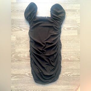 Strapless Black Mini Dress